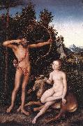 CRANACH, Lucas the Elder Apollo and Diana fdg Sweden oil painting reproduction